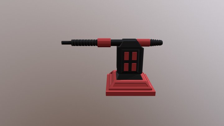 Laser Turret 3D Model