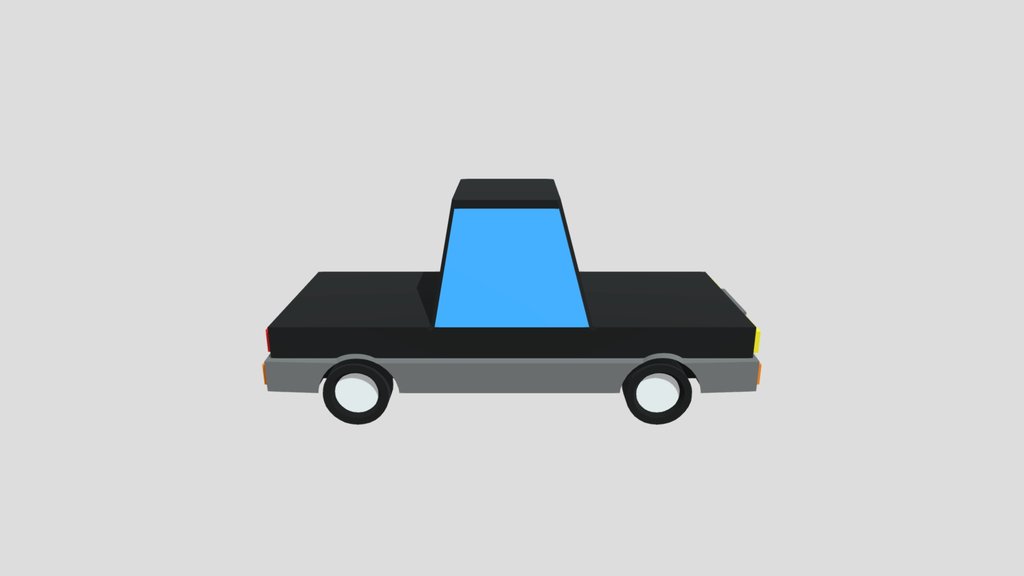 LOW POLY BLACK CAR