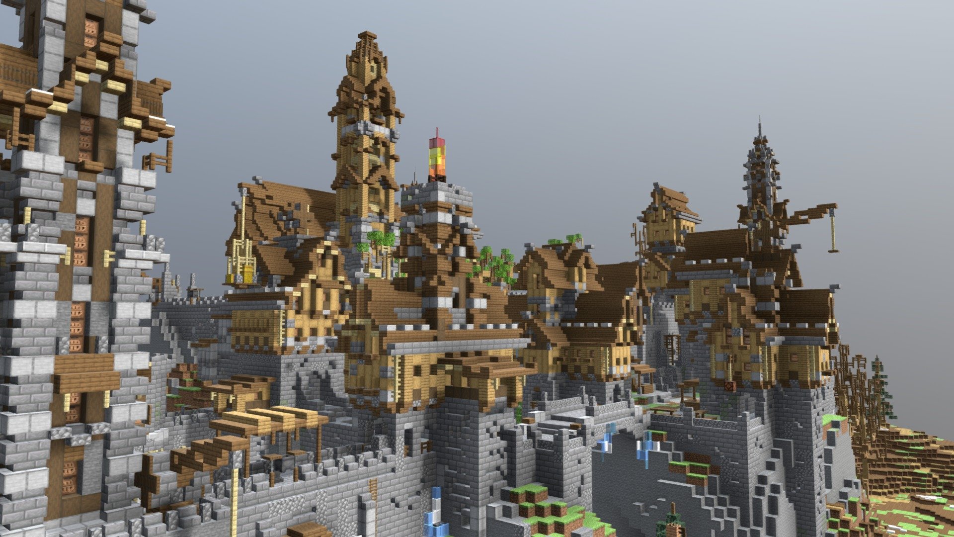 Castle (Minecraft Builld) - Download Free 3D model by P_4_N_D_A (@P_4_N_D_A) [9895f1f] - Sketchfab