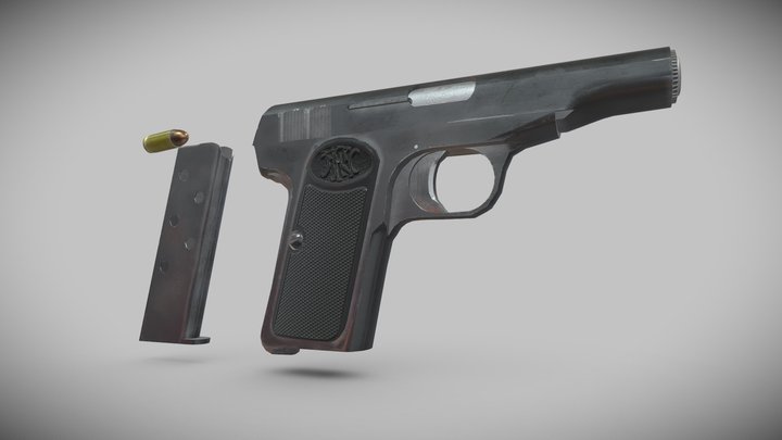 Browning 1910 3D Model