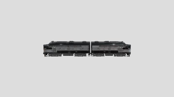 New York Central 1038 Diesel Locomotive 3D Model