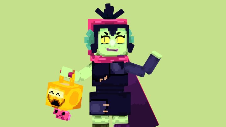 Brawl Stars Willow Low-Poly 3D Model