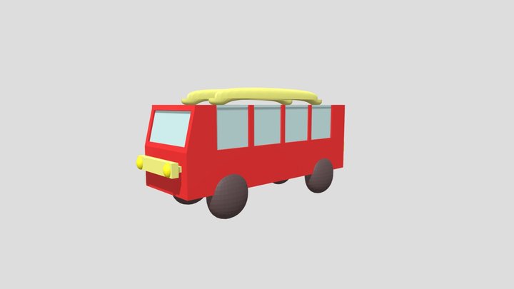 City Commuter Bus - 3D Model 3D Model