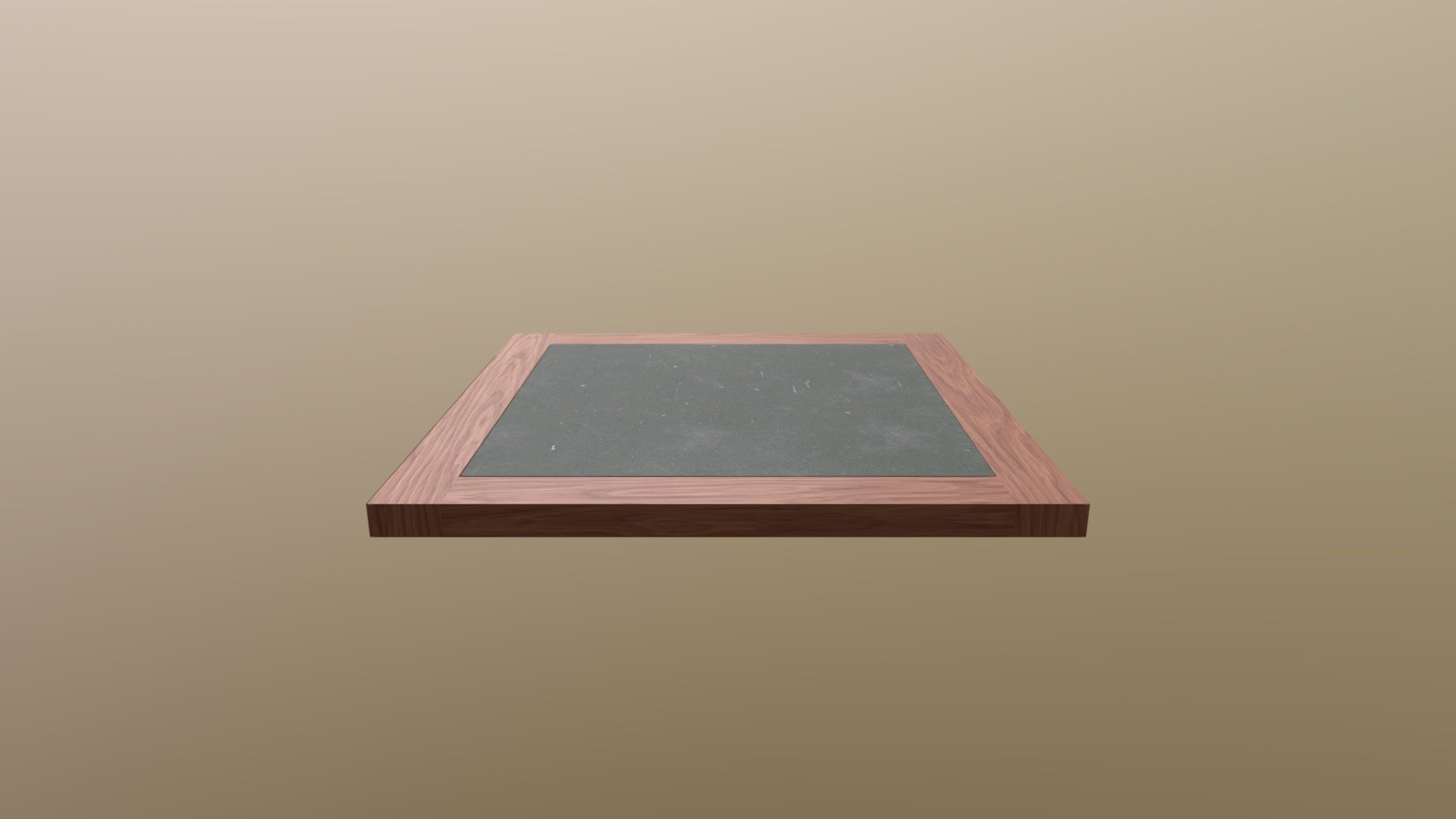 Low poly realistic blackboard (chalkboard) 3D model by Madiber