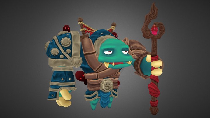 Bulky - The Laughing Magician 3D Model