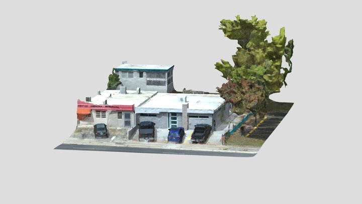 Small comercial house in Caguas Puerto Rico 3D Model