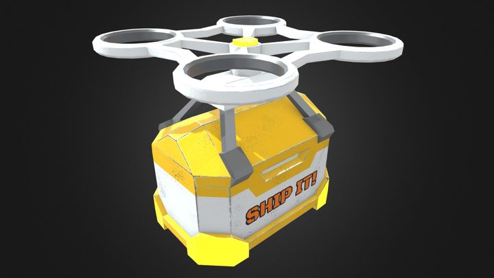 SciFi Drone 3D Model
