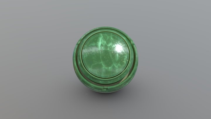 matsphere - green gem 3D Model