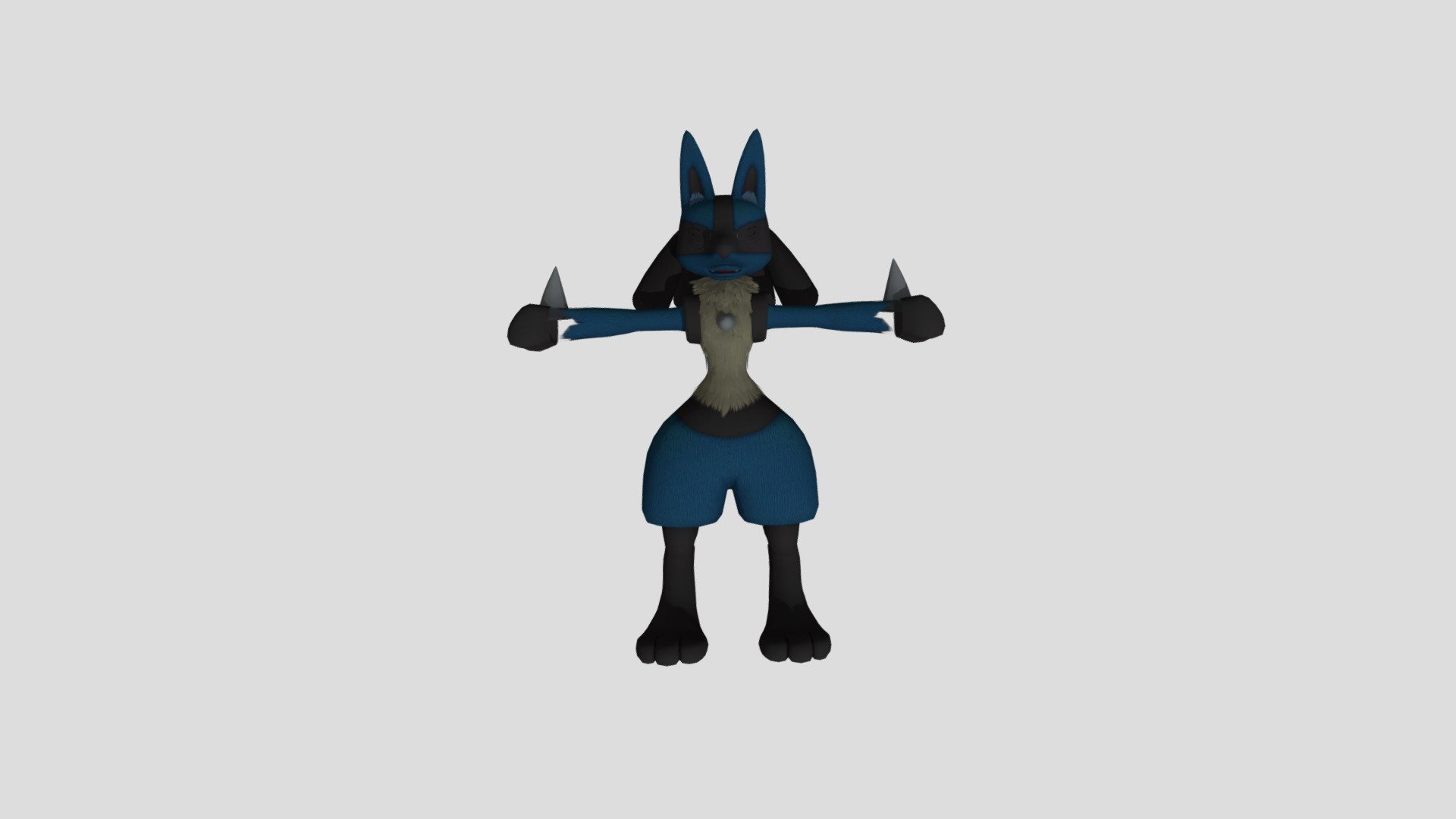 SSBU - #0448 Lucario - Download Free 3D model by HAFIZ1348 [989b422 ...