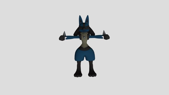 SSBU - #0448 Lucario 3D Model