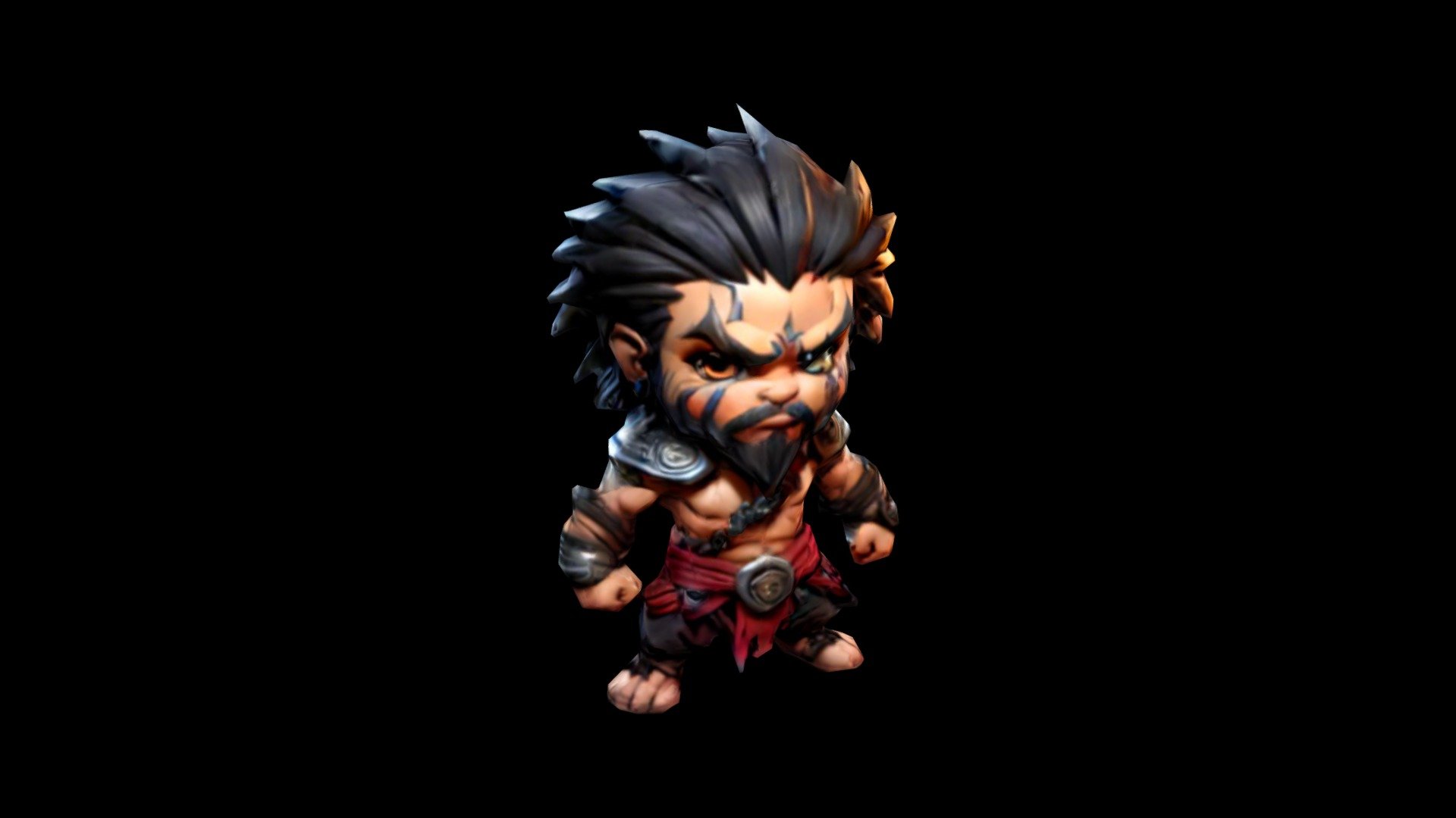 A Rendered Dwarf Hero, Fierce and Intimidating - Download Free 3D model ...