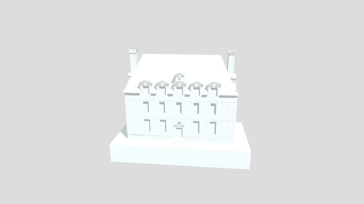Maquette Numérique d'un Château avant rénovation 3D Model