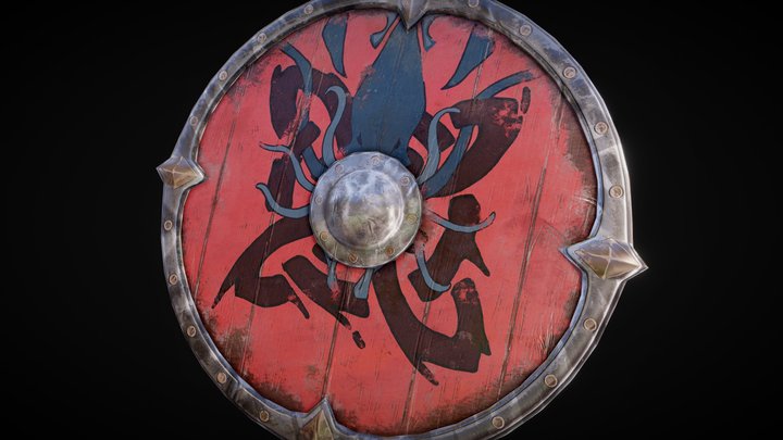 Viking Shield 3D Model