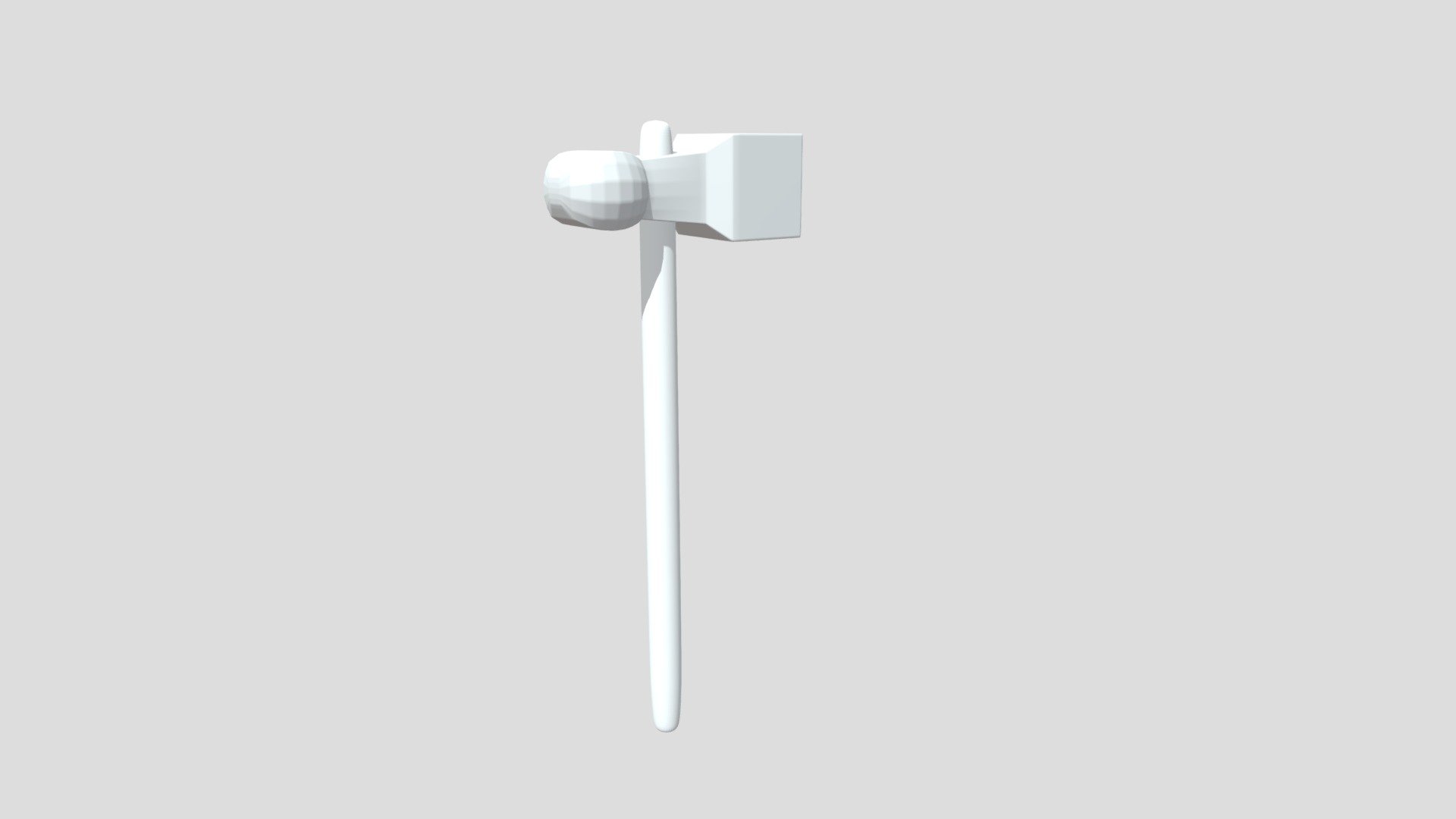 Lowpoly Old Hammer Blend