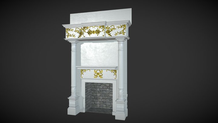 Victorian Fireplace 3D Model