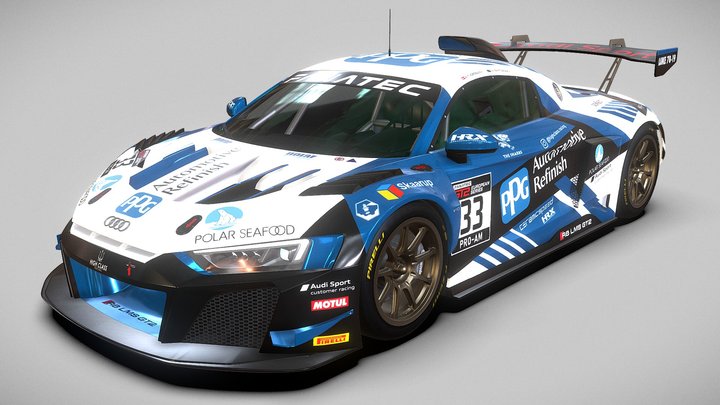 Audi R8 GT2 LMS 3D Model