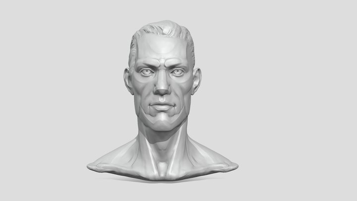 Stylized_head_male 3D Model