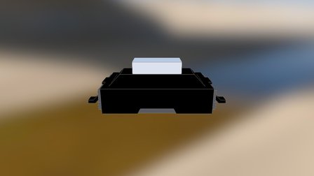Button (3.5 x 6 mm) 3D Model
