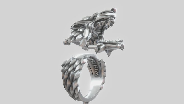 Dire Wolf Sketchfab EXP 3D Model