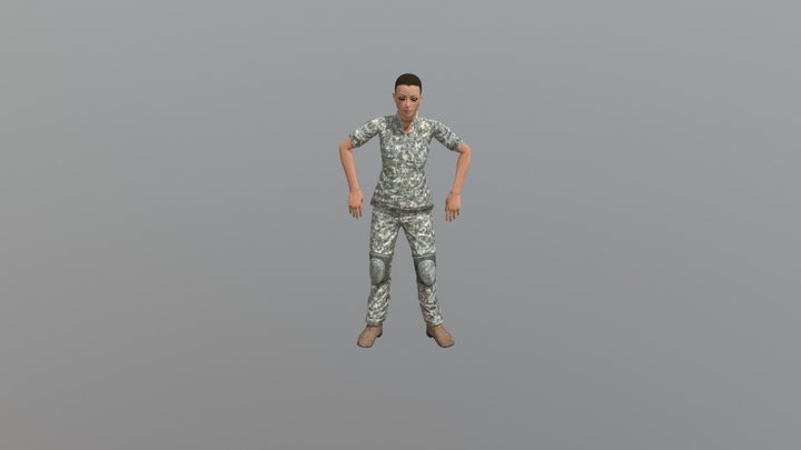 Hip Hop Dancing 3D Model