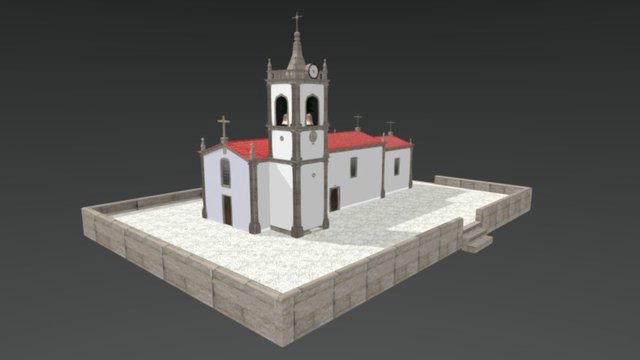 Igreja, Vila Chã 3D Model