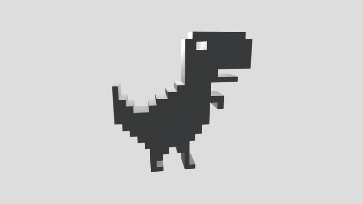 The Google Dinosaur 3D 3D Model