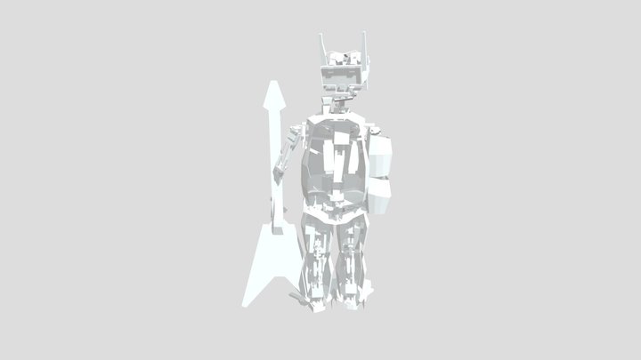 (low poly) Animatronic mech 3D Model