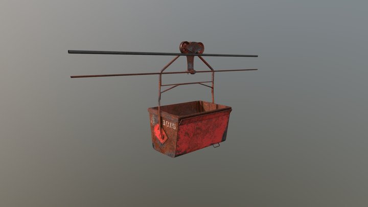 Spitsbergen Minecart 3D Model