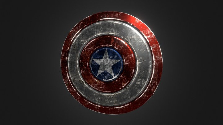 Captain America's shield 3D Model