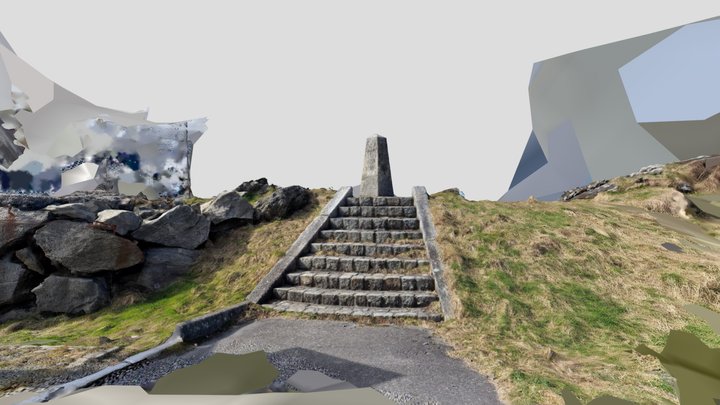 Haugesund ,Norway Small monument by the sea 2024 3D Model