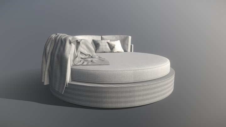 Large Couch 3D Model