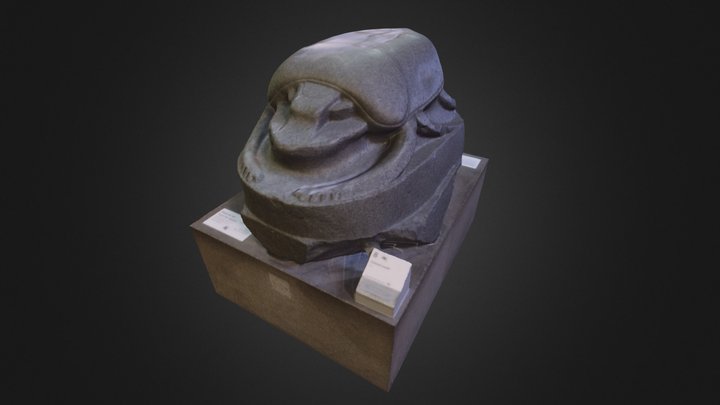 Giant sculpture of a scarab beetle