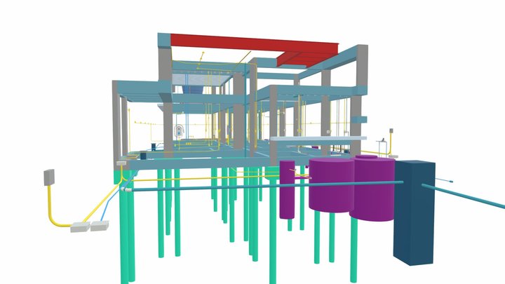 Projeto Estrutural - Residência MSG 3D Model