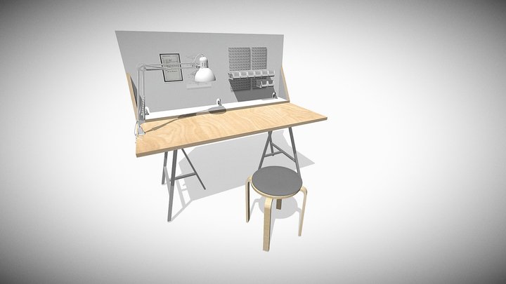 Assembly Table 3D Model