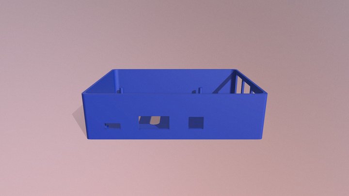 Raspberry Pi Case (bottom) 3D Model