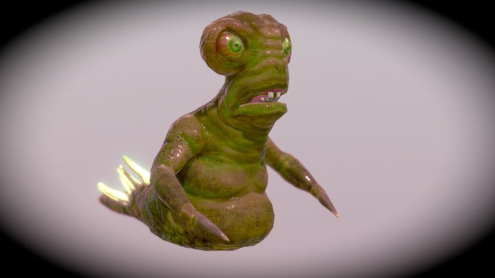 Slug Monster 3D Model