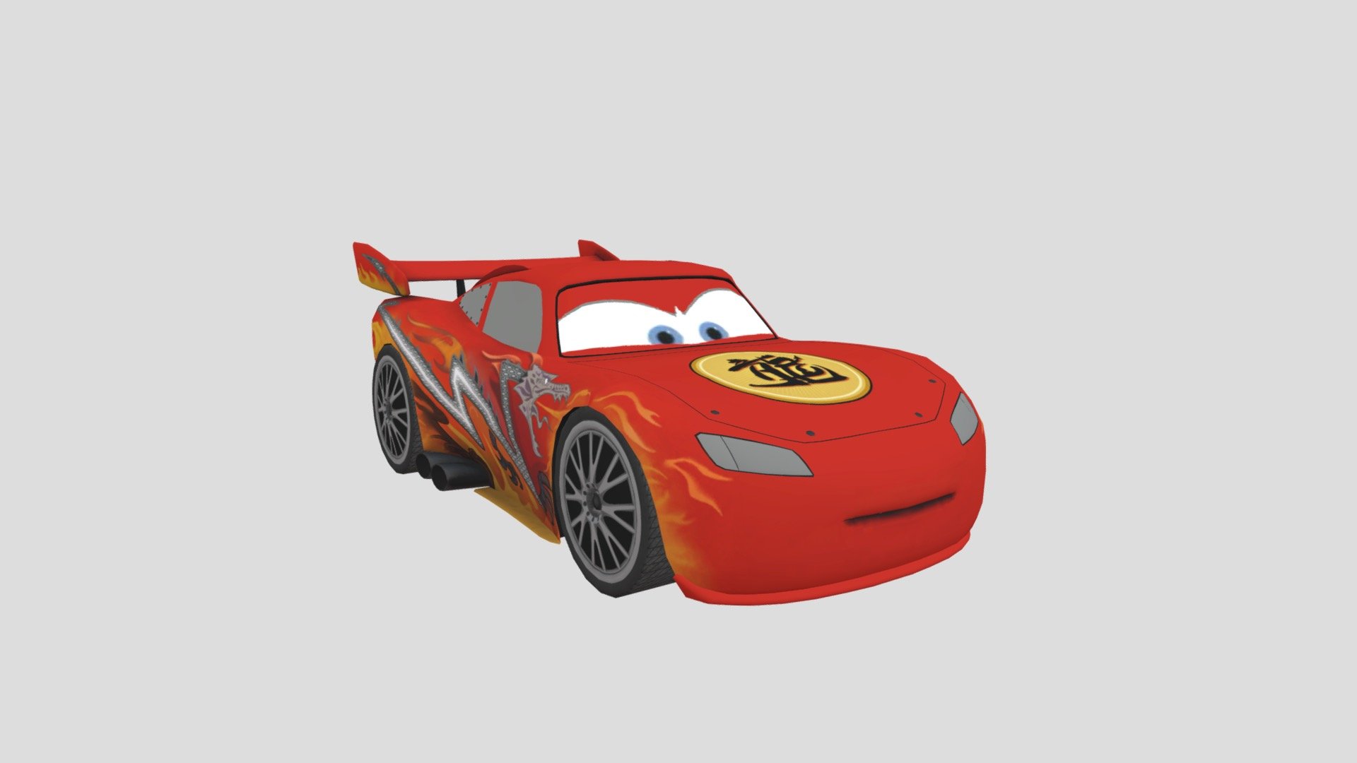 Cars 2 - Lightning McQueen Dragon - Download Free 3D model by SMF ...