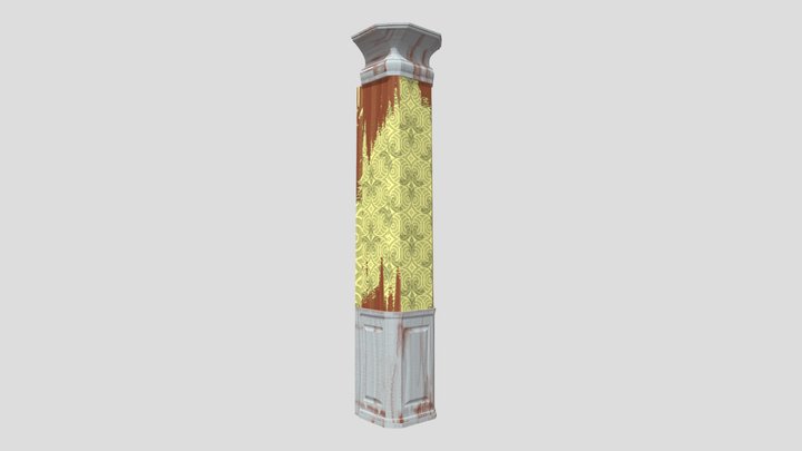 Wall Type Pillar 3D Model