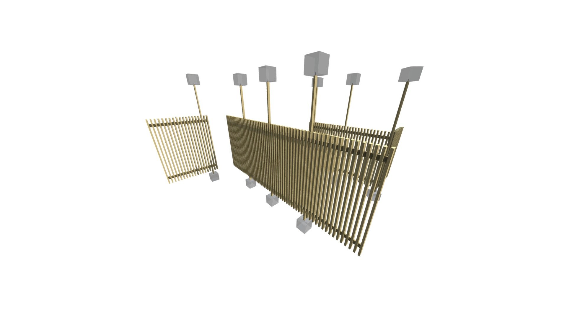 Yellow Cedar Partition Walls — Sketchfab embed 3D viewer