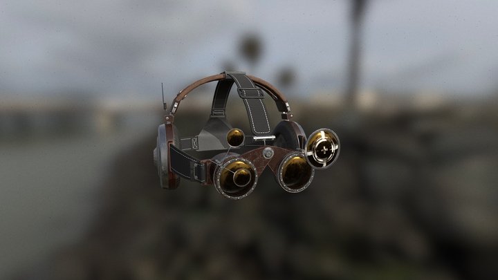 Binocular Radio Goggles 3D Model