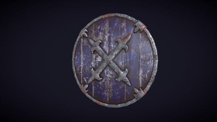 French Shield. 3D Model