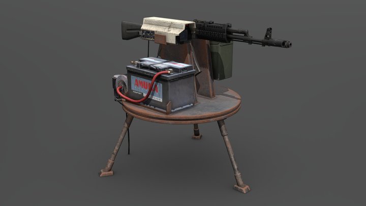 DayZ - Homemade Turret 3D Model