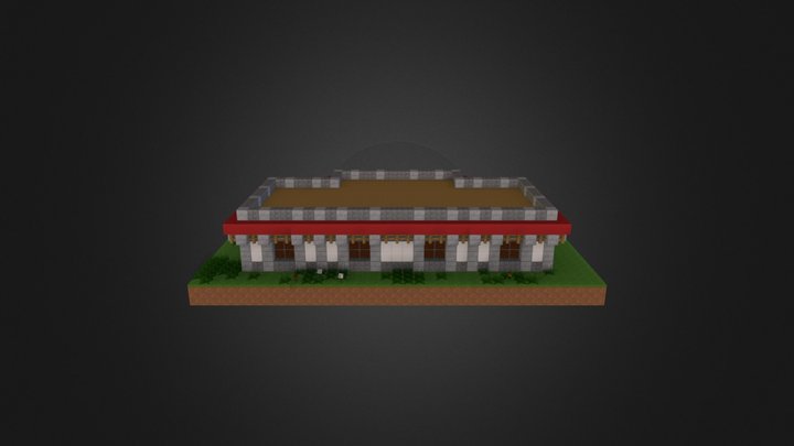 Pixelmon Town P2 - Pokemon Center 3D Model