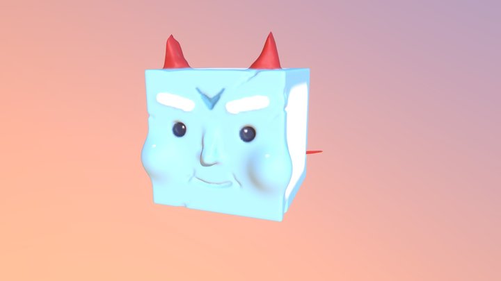 Cube Boy 3D Model