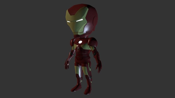Iron Man Chibi 3D Model