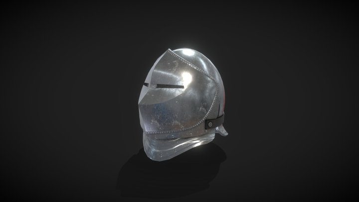 Battle Helmet 2 3D Model