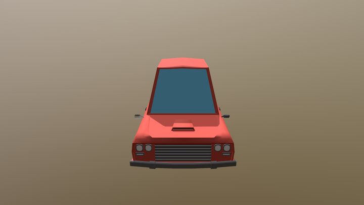Cartoon Car 3D Model