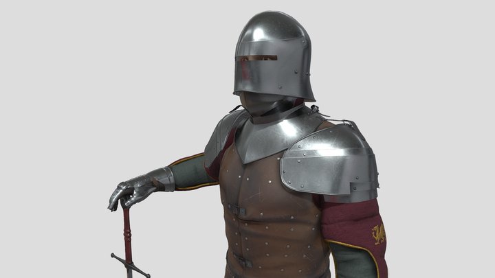 Medieval Knight 3D Model