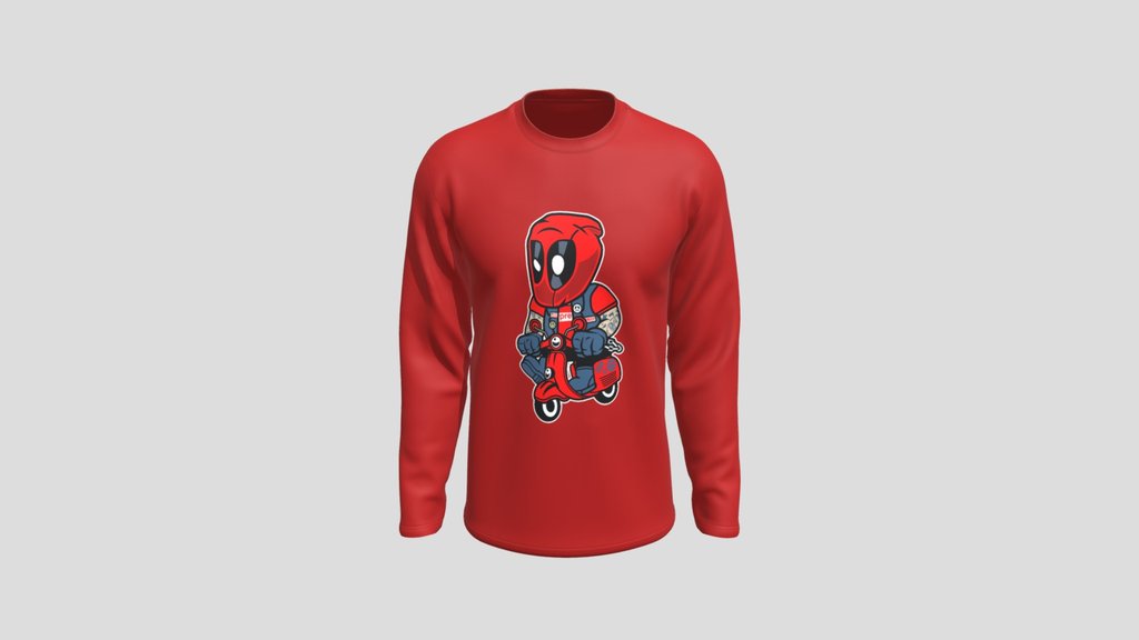 Crimson Hero Scooter Graphic Jersey