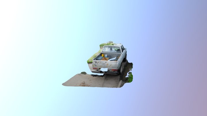Blue Truck Scan 3D Model